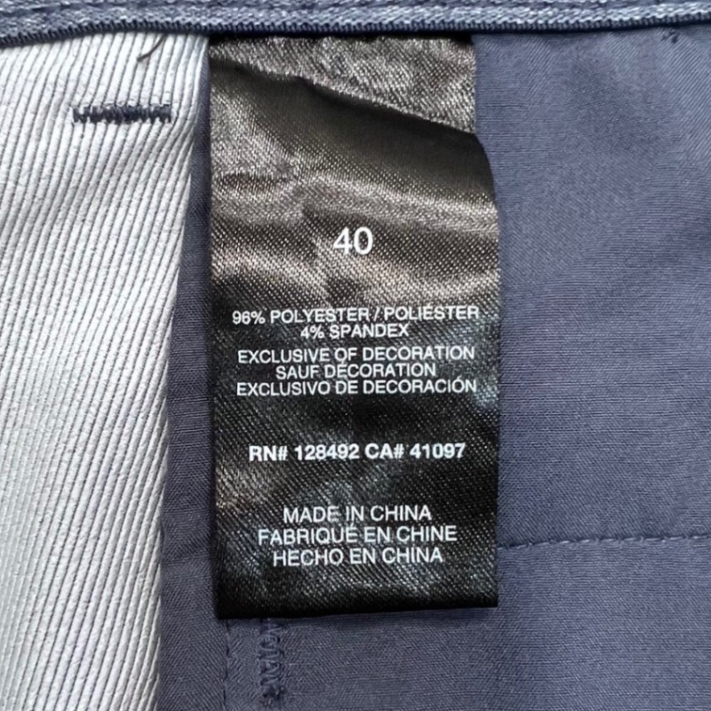 Greg Norman Mens Blue Heather Golf Shorts Size 40 Stretch TL111234 Shark Logo - Picture 4 of 16